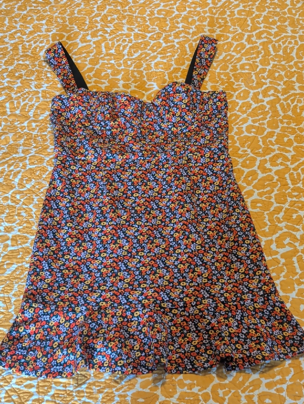Anthropologie/Hutch Sweetheart Floral Mini Dress in Multicolor